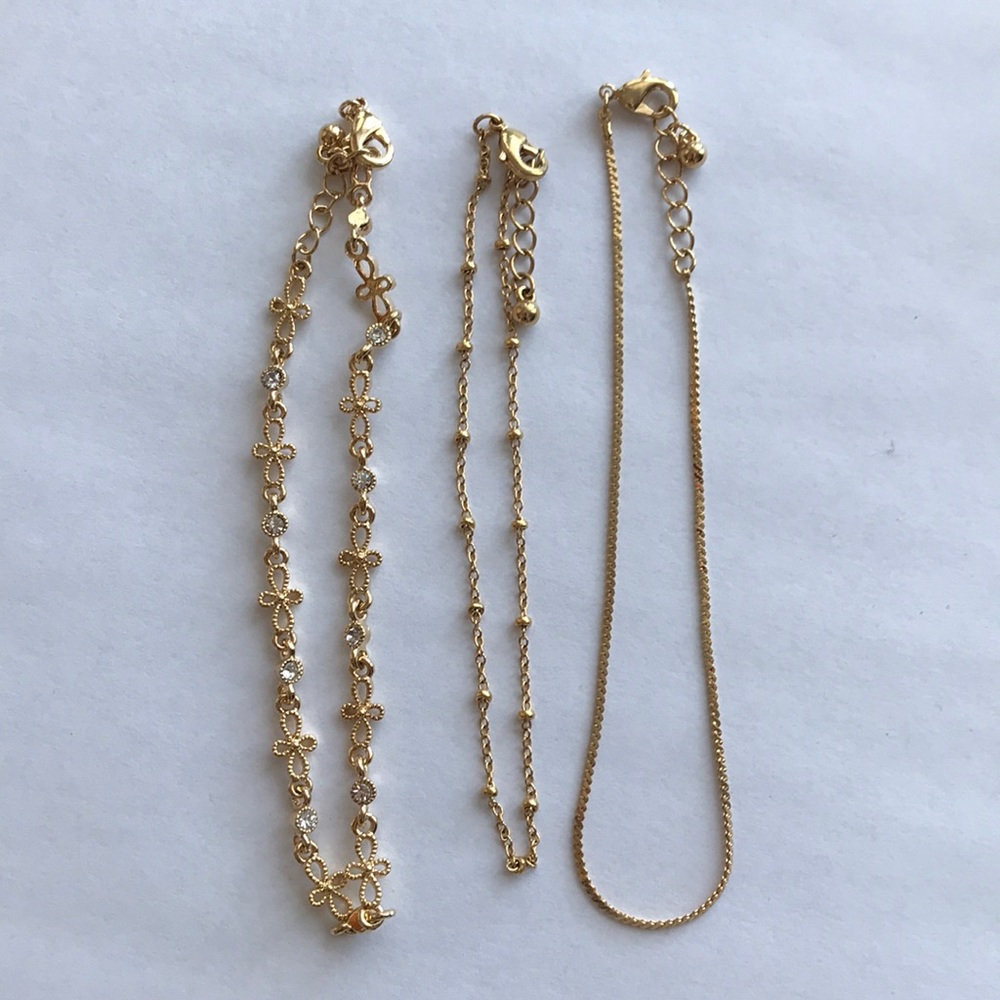 Anklets: Set of 3
